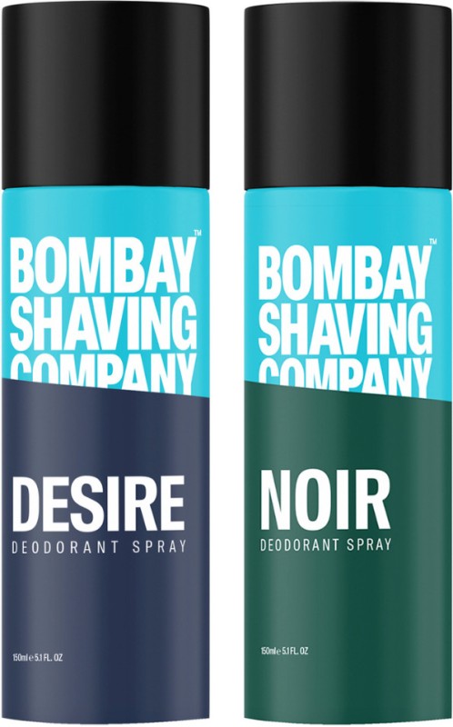 Bombay Shaving Company Desire & Noir 150Ml X 2 Combo Deodorant Spray Deodorant Spray  –  For Men(300 Ml, Pack Of 2)