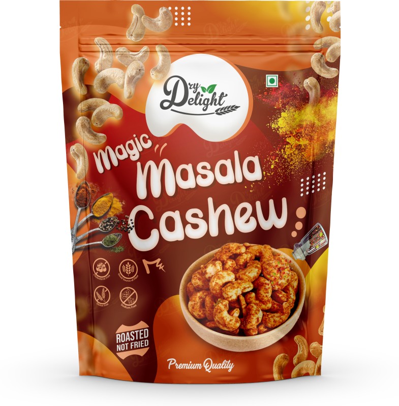 Drydelight Magic Masala Cashew | Crunchy | Roasted | Healthy & Tasty Cashews(900 G)