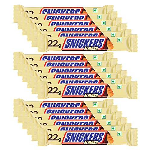 Snickers Almond Filled Chocolates – 22 Grams Bar (Pack Of 24)