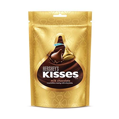 Kisses Hersheys Milk Chocolate Pouch, 6 X 108 G