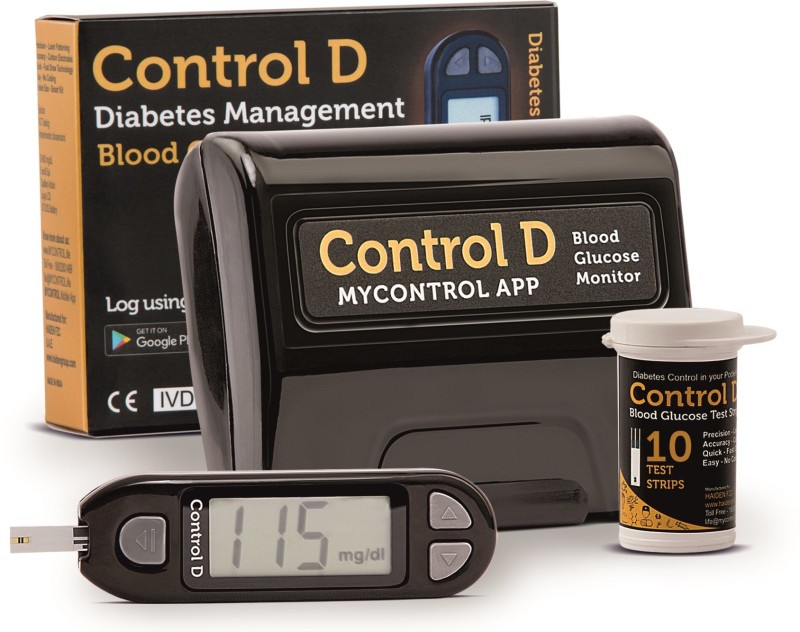 Control D Diabetes Care Kit Glucometer(Black)