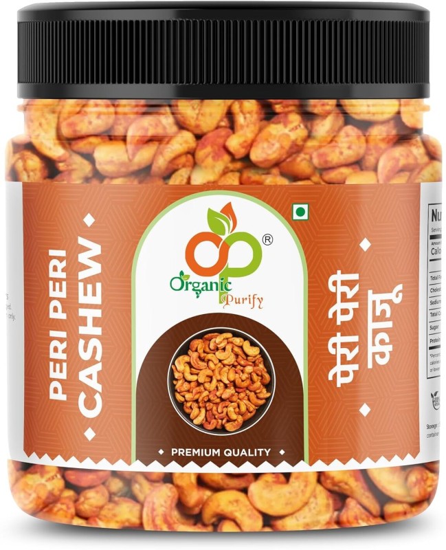 Organic Purify 100% Natural Premium Whole Cashews | Peri Peri Cashew | Premium Kaju Nuts Cashews(1000 G)