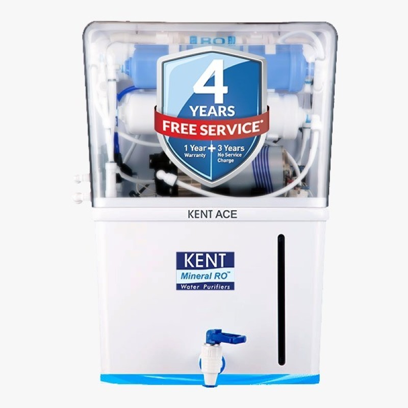 Kent Ace 8 L Ro + Uv + Uf + Tds Water Purifier With 4 Year Free Service(White)