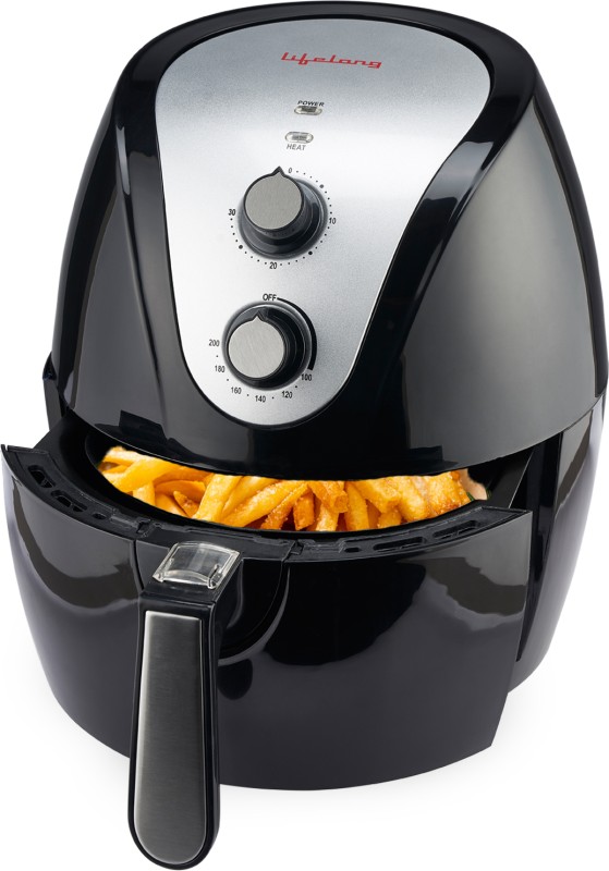 Lifelong Llhf421 1400W With Timer Selection And Fully Adjustable Temperature Control |Fry, Grill, Roast, Reheat, And Bake, Fryo Air Fryer(4.5 L)