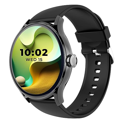 Beatxp Flare Pro 1.39” Hd Display Bluetooth Calling Smart Watch, 100+ Sports Modes, Heart Rate Monitoring, Spo2, Ai Voice Assistant, Ip68 – Black
