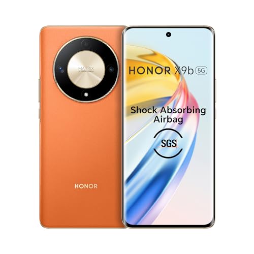 Honor X9B 5G (Sunrise Orange, 8Gb + 256Gb) | India’S First Ultra-Bounce Anti-Drop Curved Amoled Display | 5800Mah Battery | 108Mp Primary Camera | Without Charger