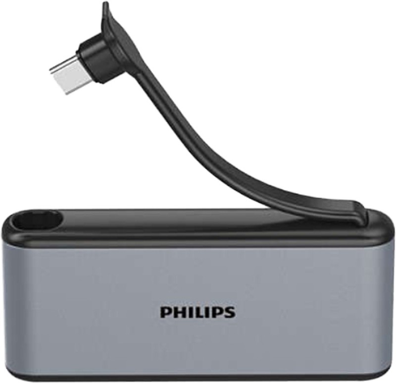Philips 4 In 1 Usb Dlk5527C/00 Usb Hub(Grey)