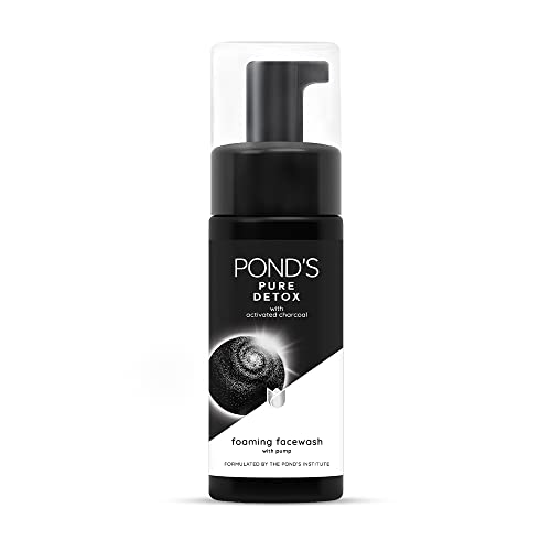 Pond’S Pure Detox Foaming Pump Facewash For With Activated Charcoal, 150 Ml