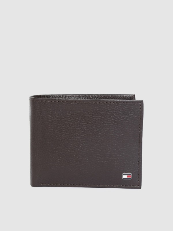 Tommy Hilfiger Men Brown Genuine Leather Wallet(4 Card Slots)