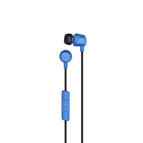 Skullcandy Jib In-Ear Wired Earbuds, Microphone, Works With Bluetooth Devices And Computers -Cobalt Blue