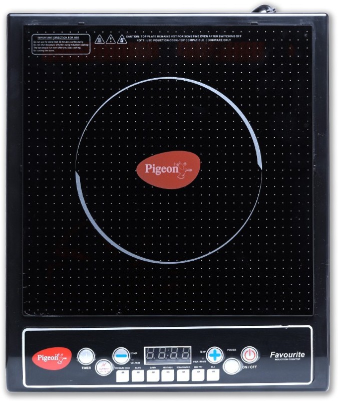 Pigeon Favourite Ic 1800 W Induction Cooktop(Black, Push Button)