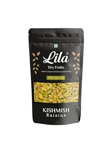 Lila Dry Fruits Premium Seedless Golden Raisins 1000G (1Kgs) | Amazing Quality Green Kishmish | Nutritious Dried Grapes | Rich In Iron & Vitamin B | Healthy Sweet Treats