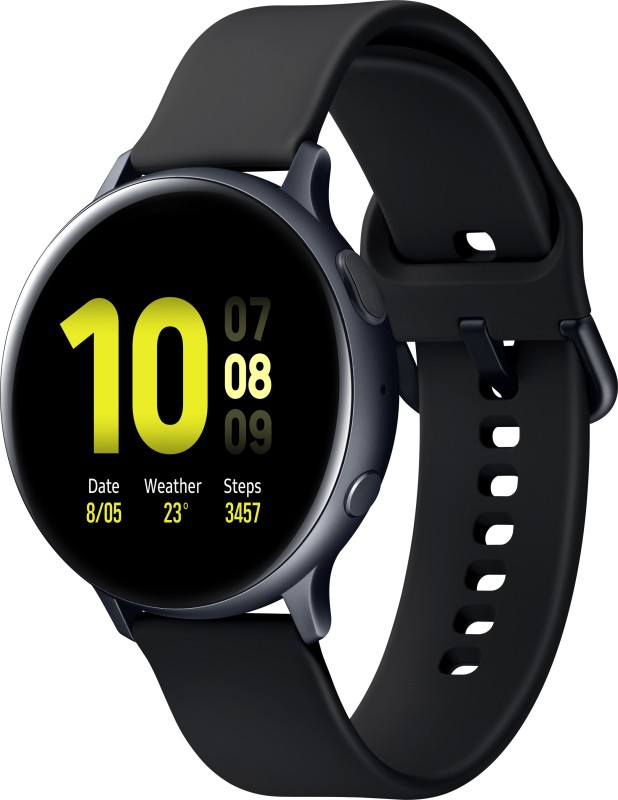 Samsung Galaxy Watch Active 2 Aluminium Amoled Display With Upto 5 Days Battery Life(Black Strap, Regular)