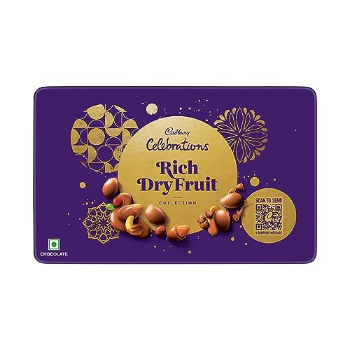 Cadbury Celebrations Rich Dry Fruit Collection Chocolate Gift Box, 177 Grams