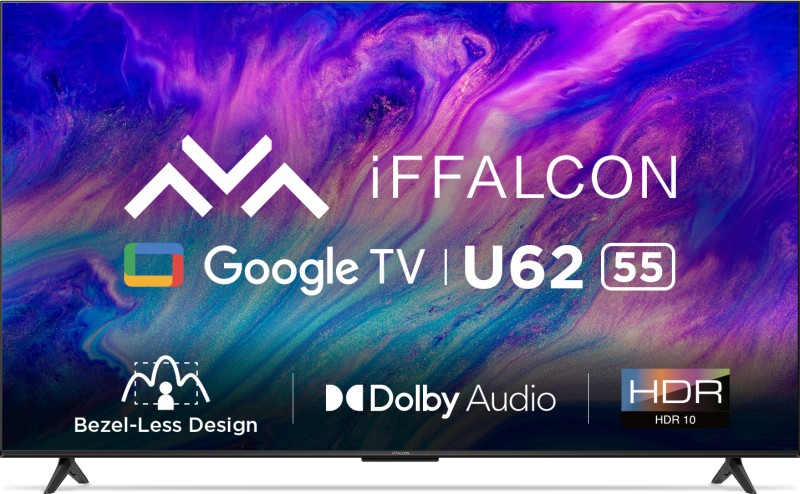 Iffalcon By Tcl U62 139 Cm (55 Inch) Ultra Hd (4K) Led Smart Google Tv With Dolby Audio, Hdr10(Iff55U62)