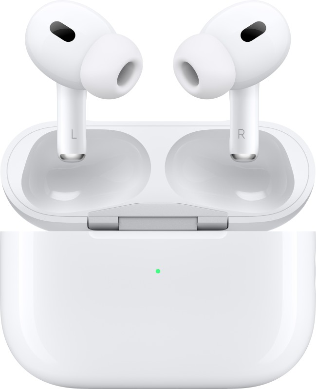 Apple Airpods Pro (2Nd Generation) With Magsafe Case (Usb-C) Bluetooth Headset(White, True Wireless)