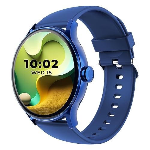 Beatxp Flare Pro 1.39” Hd Display Bluetooth Calling Smart Watch, 100+ Sports Modes, Heart Rate Monitoring, Spo2, Ai Voice Assistant, Ip68 – Persian Blue