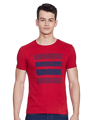 Integriti Men’S Slim T-Shirt (Dream-T-Ct-902 Hsrn Bred_B.Red M)