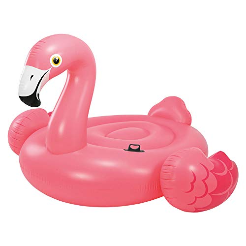Intex Mega Island Flamingo Rideable Inflatable Float For Pool And Beach Parties (80″ L X 77″ W X 49″ H)