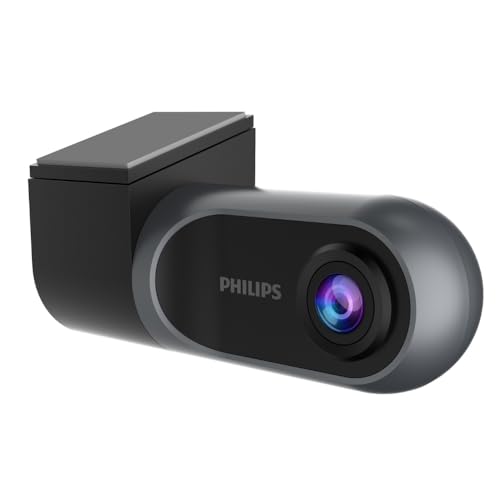 Philips Gosure 3001 Car Dash Camera | 2Mp Full Hd 1080P | 360° Rotatable | G-Sensor | 132° Super Wide Angle | Wi-Fi | Emergency Recording | Easy Diy Set Up | Gosure Safe Mobile App