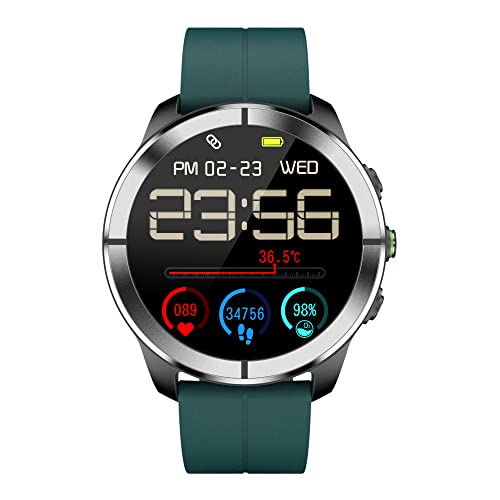 Tagg Kronos Ii Smartwatch With 1.32″ Large Crystal Hd Display, 360° Health Suite, Activity Tracker, 24 Sports Modes, Live Watch Faces, Sleep Monitor, Ip67 Waterproof (Green)