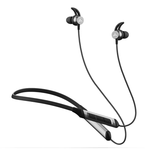 Boult Audio Xcharge Wireless In Ear Bluetooth Earphones With Enc Mic, 28H Playtime, Type-C Fast Charging (15Min=15Hrs Playtime), Made In India, Biggest 14.2Mm Bass Drivers Neckband (Black)