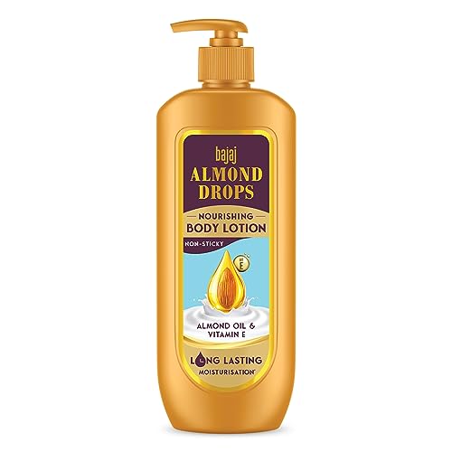 Bajaj Almond Drops Nourishing Body Lotion I Long Lasting Moisturization I Almond Oil & Vitamin E I 400Ml