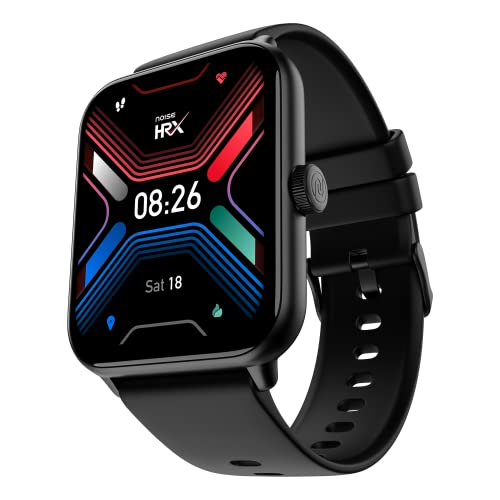 Noise Newly Launched Hrx Sprint By Hrithik Roshan, Big 1.91″ (4.85Cm) Display, Metallic Build, Hrx Design Strap, 100+ Sports Modes, 150+ Watch Faces,Bluetooth Calling Smartwatch (Jet Black)