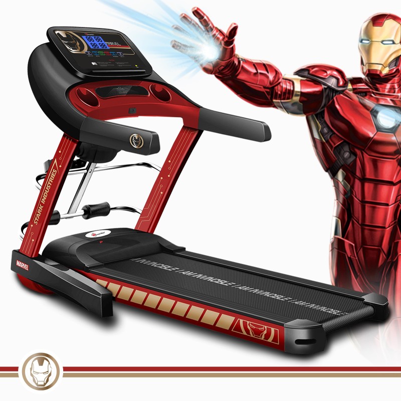 Powermax Fitness Mt-1M Ironman Edition Smart Treadmill With Manual Incline, Exercise Machine For Home Gym And Cardio Training Treadmill