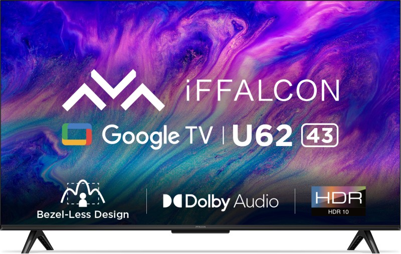 Iffalcon By Tcl U62 108 Cm (43 Inch) Ultra Hd (4K) Led Smart Google Tv With Dolby Audio, Hdr10(Iff43U62)
