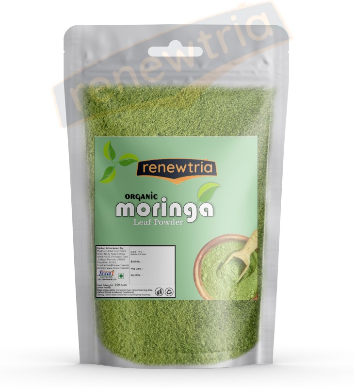 Renewtria Pure Moringa Leaf Powder For Weight Loss(100 G)