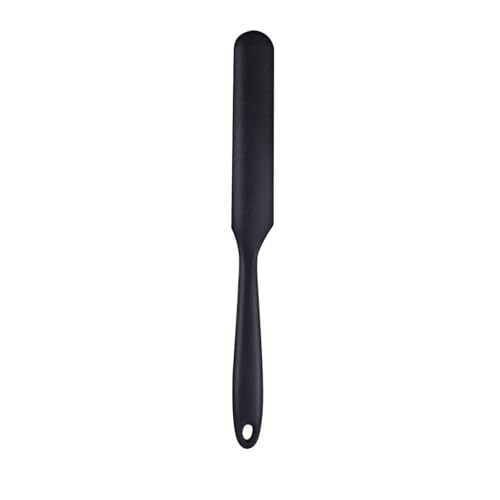 Frenchware Jar Silicone Spatula, Non-Stick Rubber Scraper, Silicone Scraper For Jars, Smoothies, Blenders, For Cooking, Baking, Mixing, Versatile Kitchen Tool (Black)