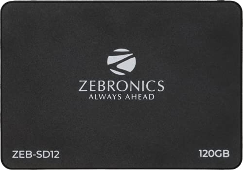 Zebronics Zeb-Sd12 120Gb 2.5″(6.35Cm) Solid State Drive (Ssd) With Sata Iii Interface, 6Gb/S, Fast Performance, Ultra Low Power Consumption, S.M.A.R.T. Thermal Management And Silent Operation.