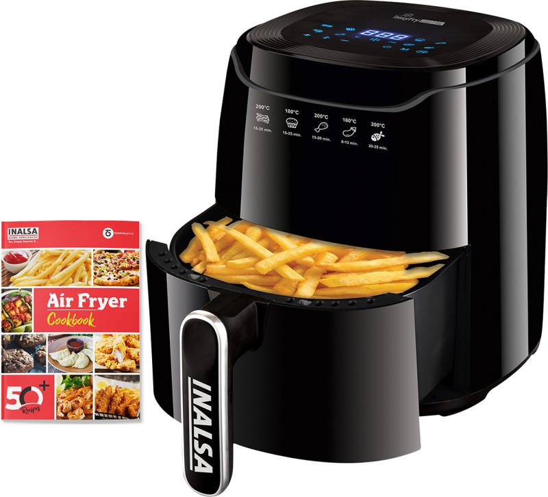 Inalsa Tasty Fry Digital With Smart Aircrisp Technology|Touch Control & Digital Display Air Fryer(4.2 L)