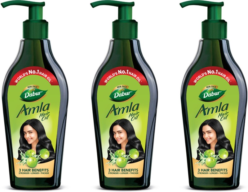 Dabur Amla For Long, Healthy And Strong Hair, 550 Ml (Pack Of 3) Hair Oil(1650 Ml)