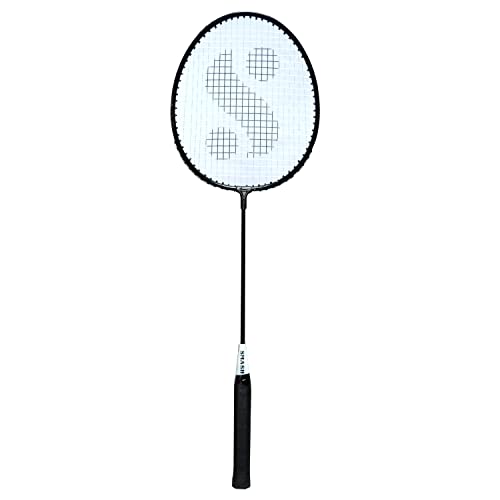 Silver’S Smash Aluminum Badminton Racket (Black)