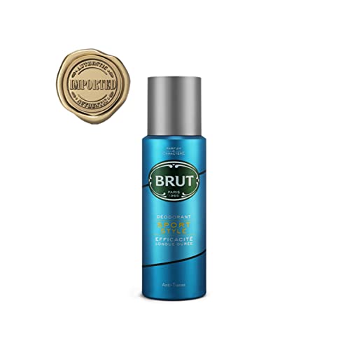 Brut Sport Style Deodorant Body Spray For Men, Masculine Long-Lasting Deo With Refreshing, Athletic Fragrance, Imported (200Ml)