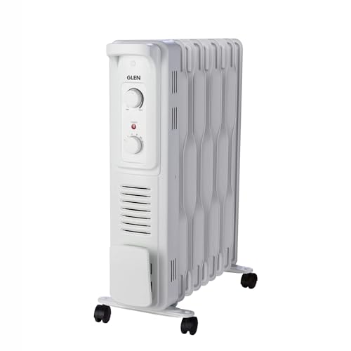 Glen Electric Oil Filled Radiator Room Heater (Ofr) With 9 Fin 2000 Watt, With Ptc Fan(400 Watt) Isi Certified (Ha 7012 Or 9)