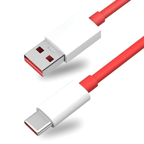 Ailkin Vismac Oneplus 80W Charging Cable Usb To Type C Warp Charger Supervooc/Dash Super Charge Cable For Oneplus11,11R,10Pro,10R,10T,9Rt,9R,8R,8T Cable For 6/6T/7/7T,Ce2 Lite 5G,Ce 3 5G,Ce3 Lite