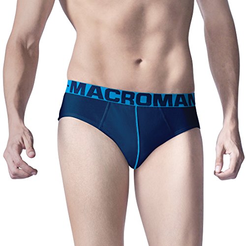 Macroman M-Series Men’S Cotton Briefs (Pack Of 1) (M502_Grey Melange_S_Grey Melange_S)