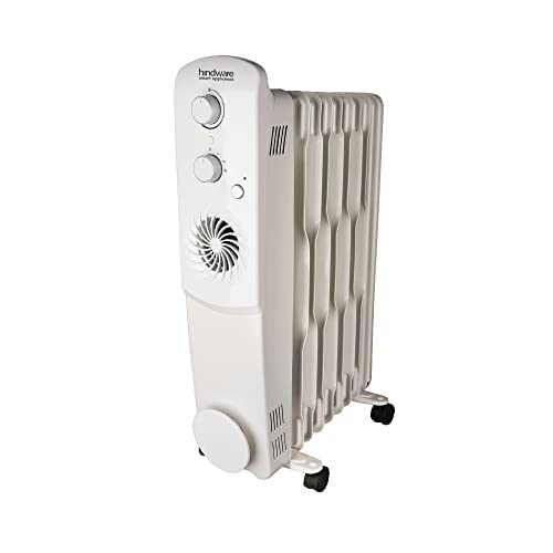Hindware Atlantic 2500 Watt Ofr Room Heater With Ptc Fan – Atruro 11 Fin, White
