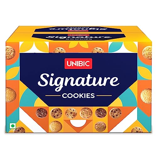 Unibic Signature Collection Cookies | Nutty Delight Combo | Cashew Nut, Choco Nut & Fruit & Nut Cookies | Family Snacks Biscuit | 900Gm