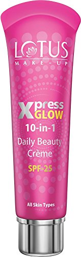 Lotus Herbals Make-Up Xpress Glow 10 In 1 Spf 25 Daily Beauty Cream (Royal Pearl, 30G)