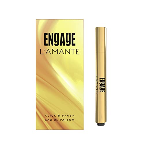 Engage L’Amante Click & Brush Perfume Pen For Women, Eau De Parfum, Skin Friendly Perfume For Women