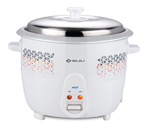 Bajaj Rcx 1.8L Dlx Rice Cooker, 1.8 Liter, White