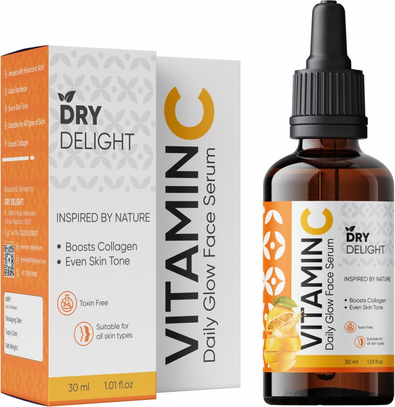 Dry Delight Advanced 15% Vitamin C Face Serum For Brighter Smoother Glowing Skin|(30 Ml)