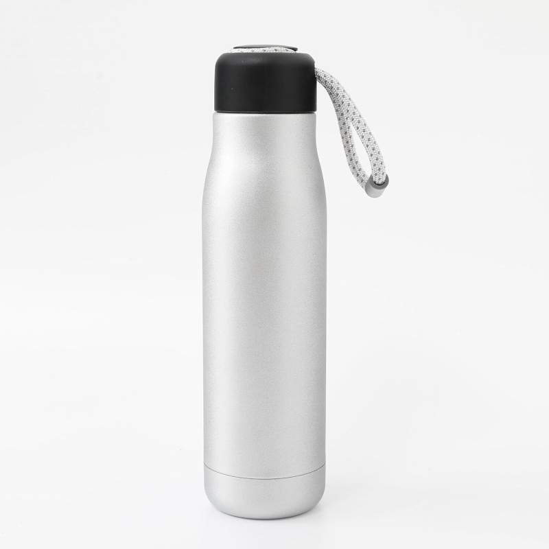 The Better Home Double-Walled Vacuum Insulated Stainless Steel Water Bottle|Leakproof,Hot & Cold 550 Ml Bottle(Pack Of 1, Silver, Steel)
