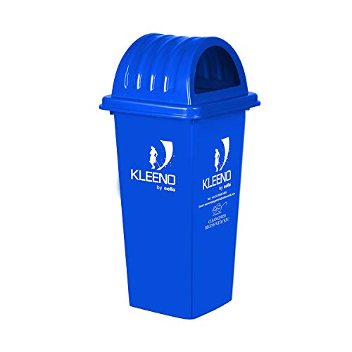 Cello Kleeno Dome Lid Plastic Garbage Dustbin Bucket 60 Ltr – Blue