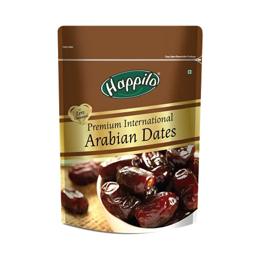 Happilo Premium Arabian Dates Pouch, 500 G