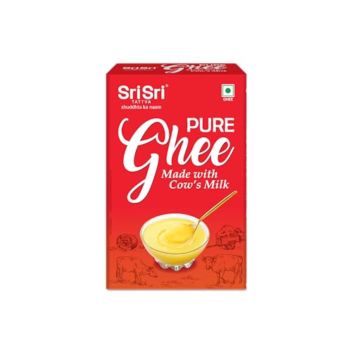 Sri Sri Tattva Shuddhta Ka Naam Pure Ghee, 1L – Made With Cow’S Milk | Tetrapack | Highly Nutritious | Good For Digestion | Rich In Vitamin A & E | Supports Bone & Joint Health | Rich Taste